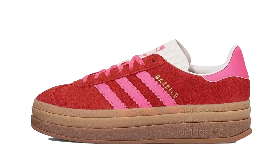 Adidas Gazelle Bold Collegiate Red Lucid Pink