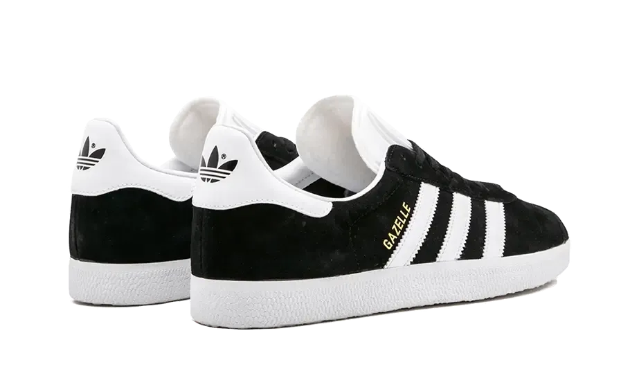 Adidas Gazelle Core Black Cloud White Gold