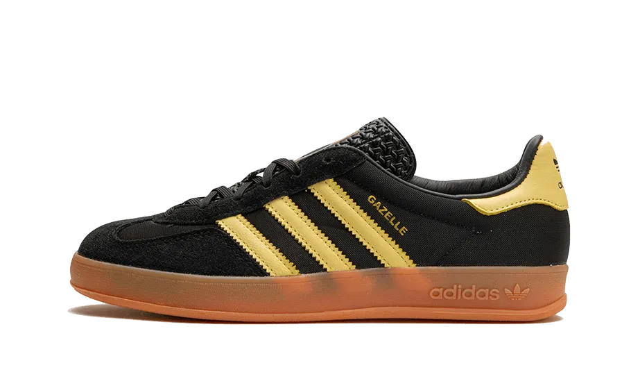 Adidas Gazelle Indoor Core Black Almost Yellow