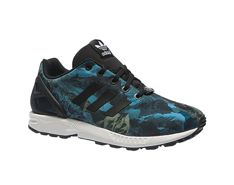 Adidas Originals Junior ZX Flux "Earth" (ceniza/negro/azul)