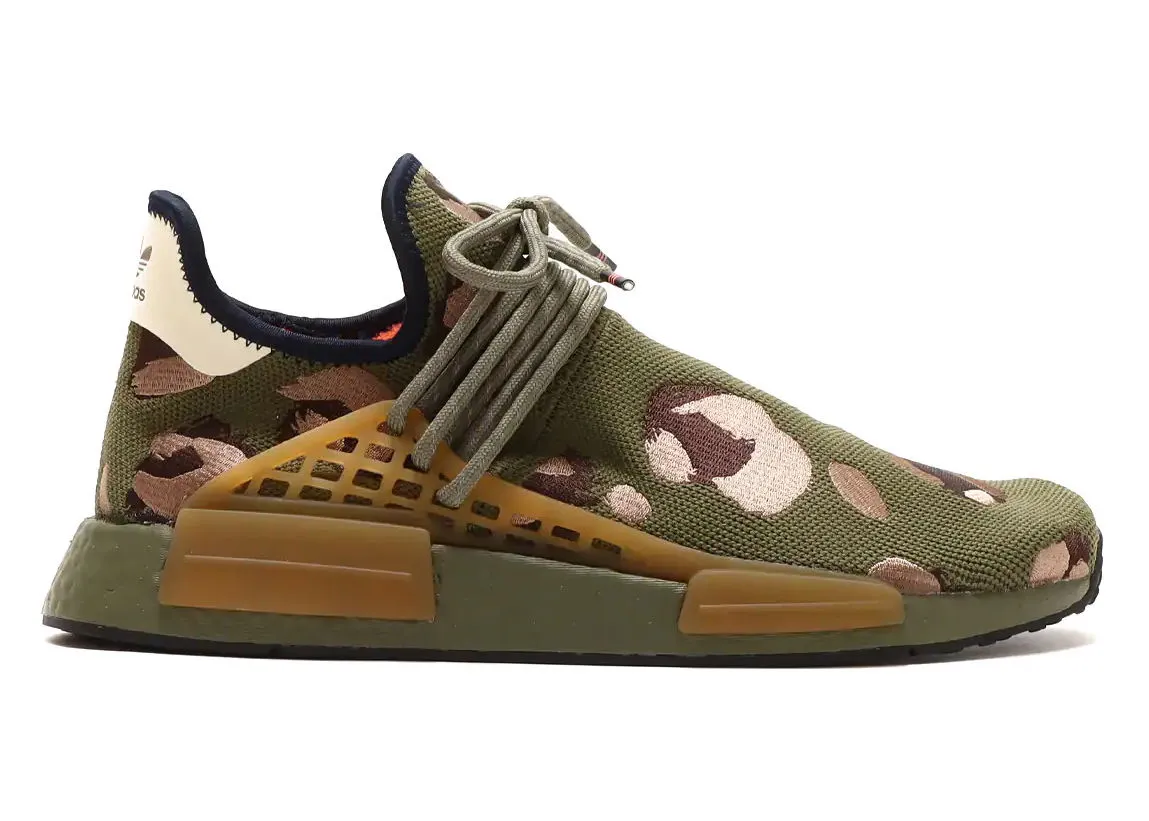 adidas Originals NMD HU Pharrell Animal Print Olive