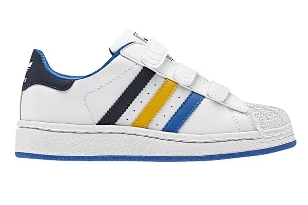 Adidas Superstar 2 CF Inf (blanco/azul/amarillo)(20-27)