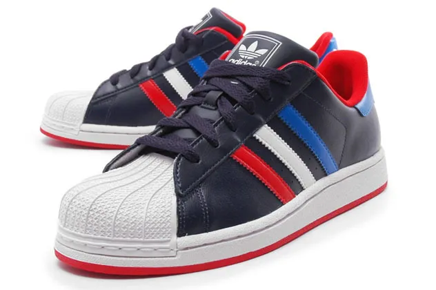 Adidas Superstar 2 J (marino/blanco/azul/rojo)