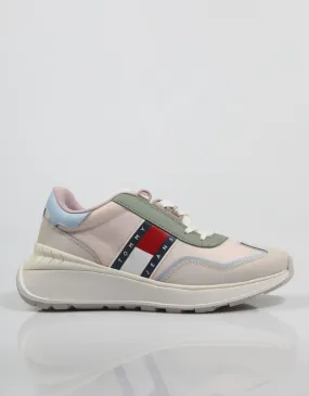  baskets TOMMY HILFIGER Tommy Jeans Fashion Retro Run en Beige 79908