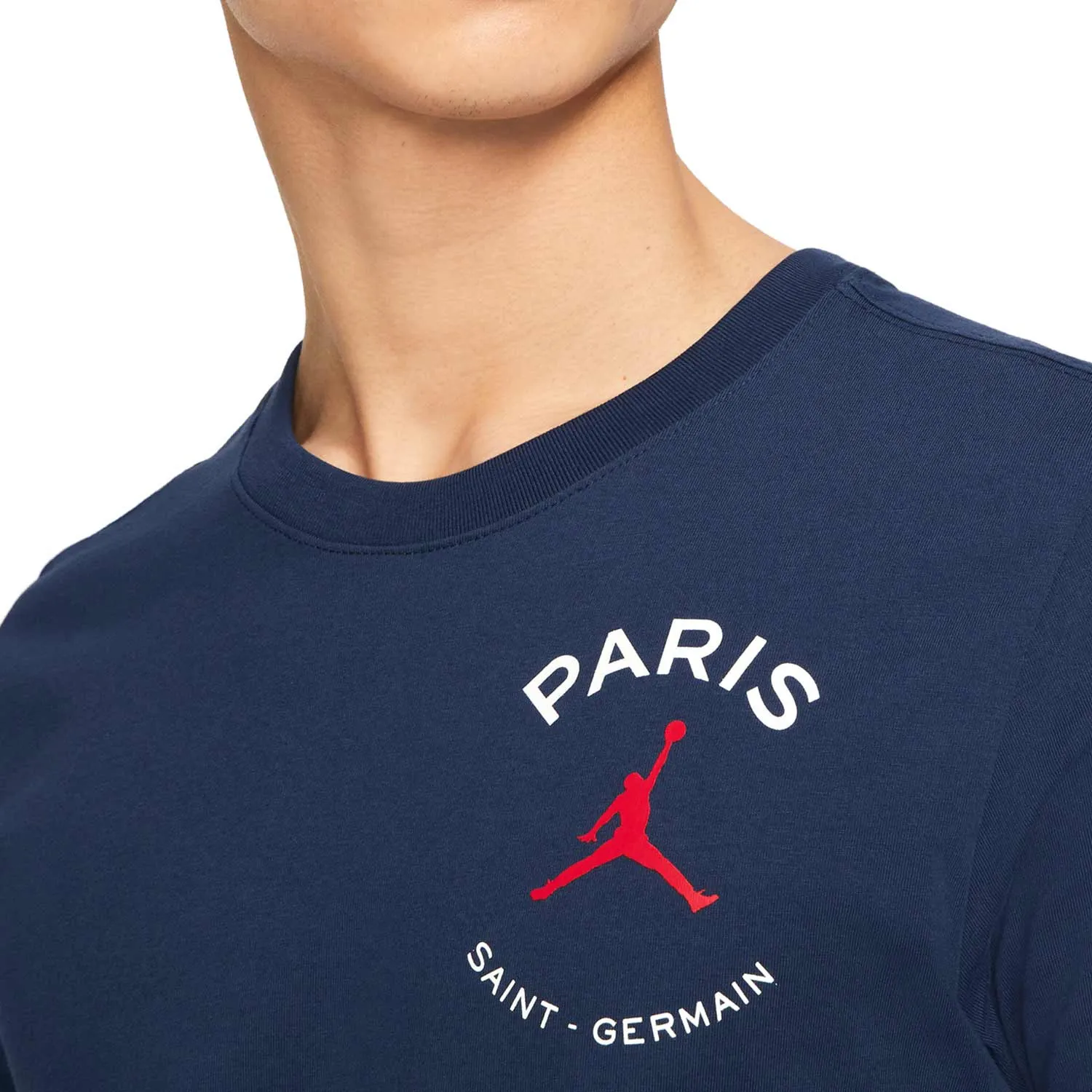 Camiseta algodón Nike PSG x Jordan Logo