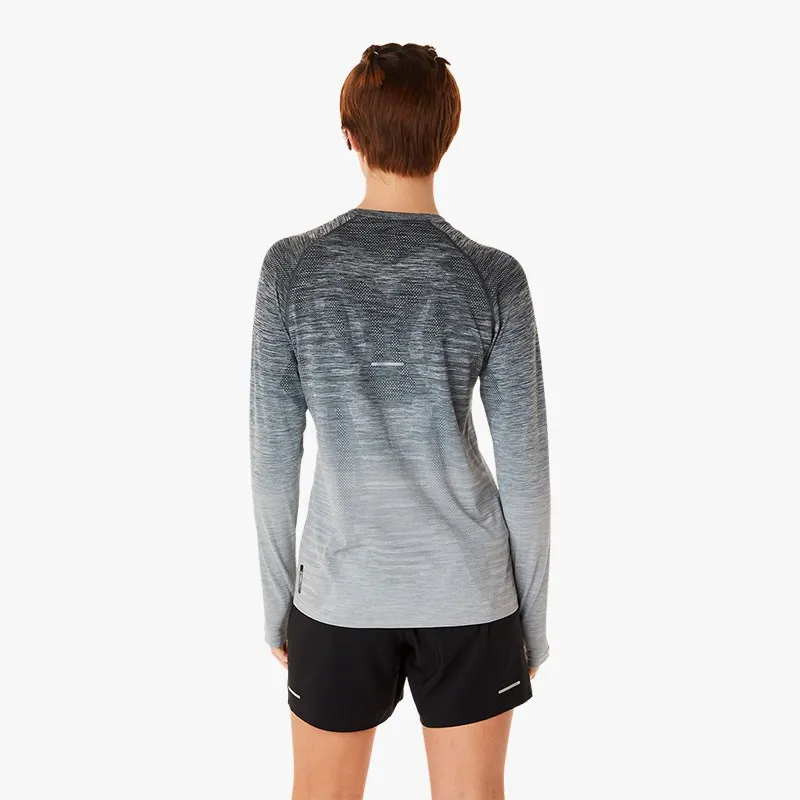 CAMISETA ASICS SEAMLESS LS W GRIS