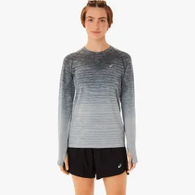 CAMISETA ASICS SEAMLESS LS W GRIS