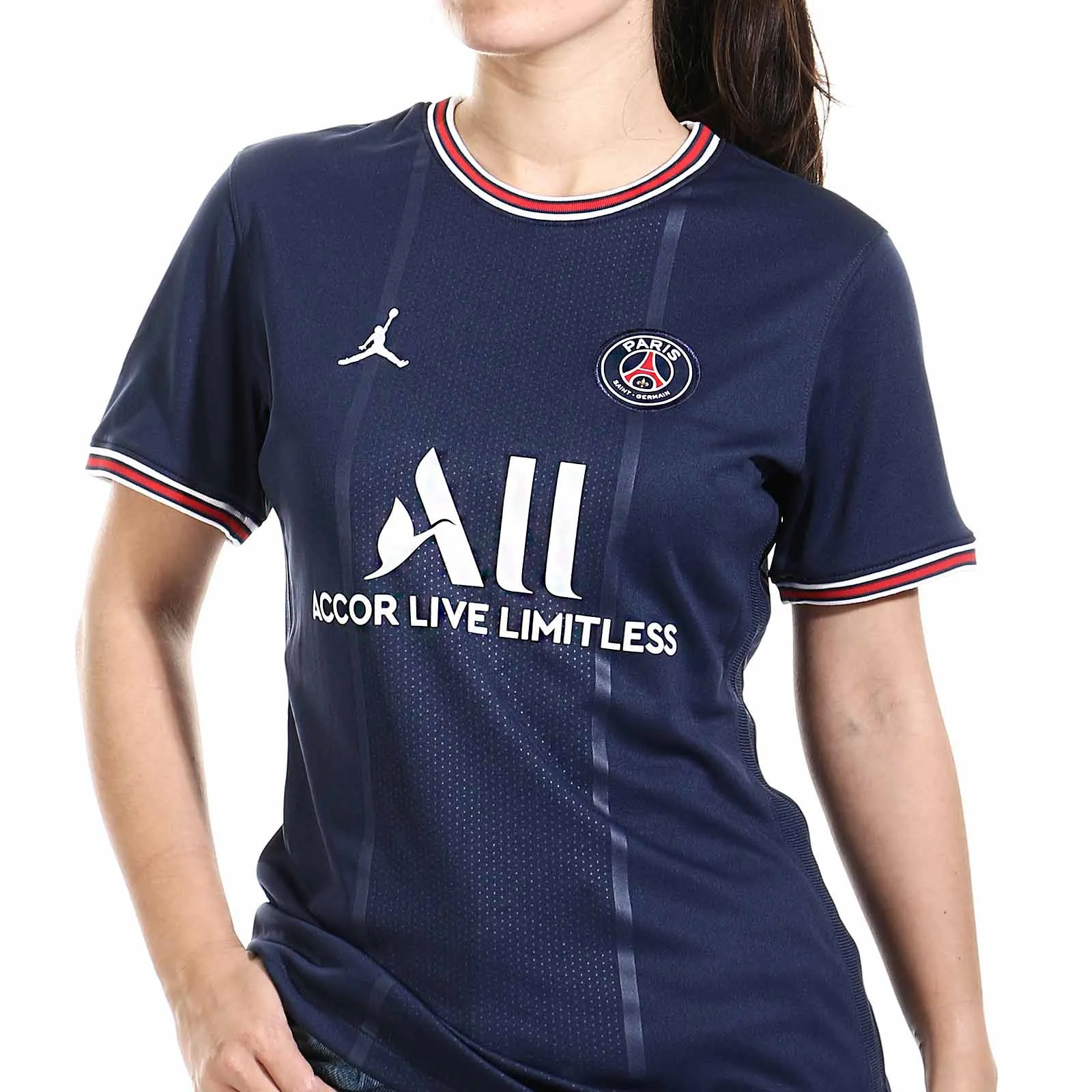 Camiseta Nike PSG x Jordan 2021 2022 mujer Dri-Fit Stadium