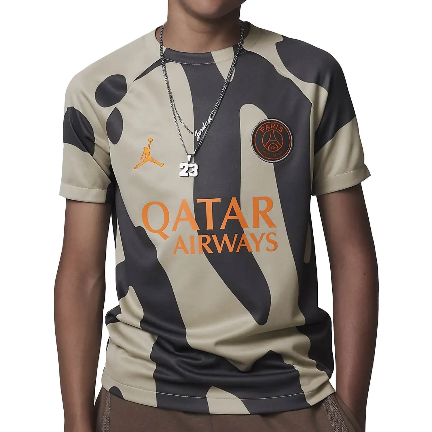 Camiseta Nike PSG x Jordan pre-match niño DF Academy Pro UCL