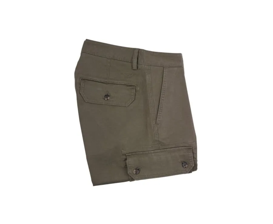 Dark Olive Cargo Shorts - CORBEN II