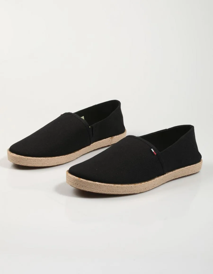  espadrilles TOMMY HILFIGER Tommy Jeans Essential Espadrille en Black 78564