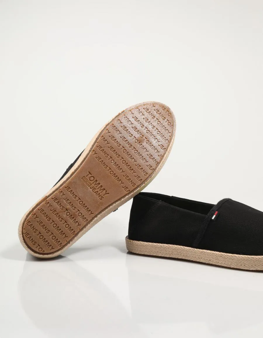  espadrilles TOMMY HILFIGER Tommy Jeans Essential Espadrille en Black 78564