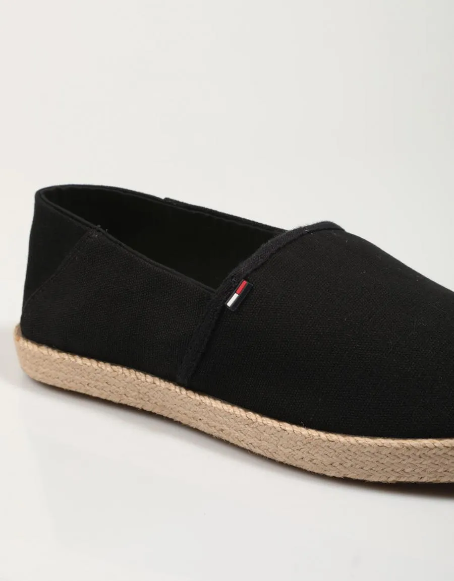  espadrilles TOMMY HILFIGER Tommy Jeans Essential Espadrille en Black 78564