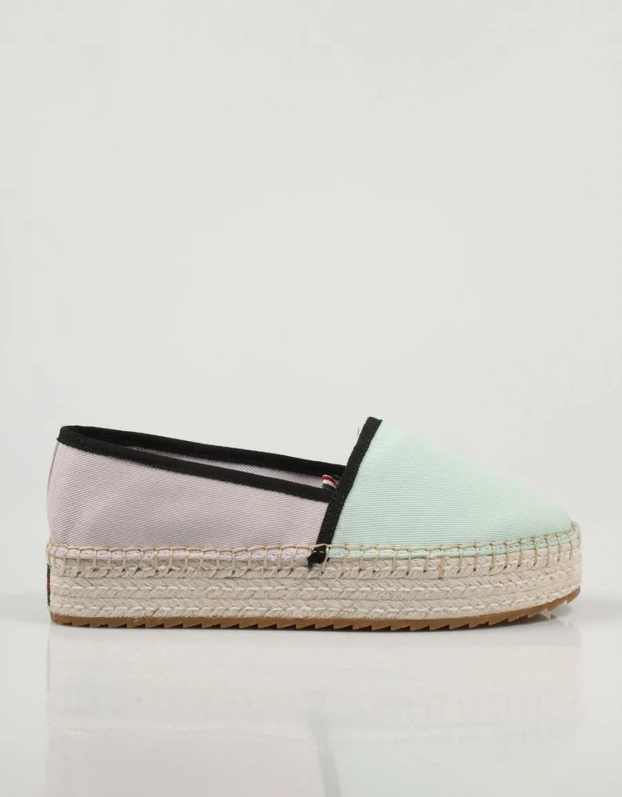  espadrilles TOMMY HILFIGER Tommy Jeans Flatform Espadrille en Multicolore 78610