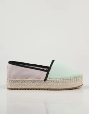  espadrilles TOMMY HILFIGER Tommy Jeans Flatform Espadrille en Multicolore 78610