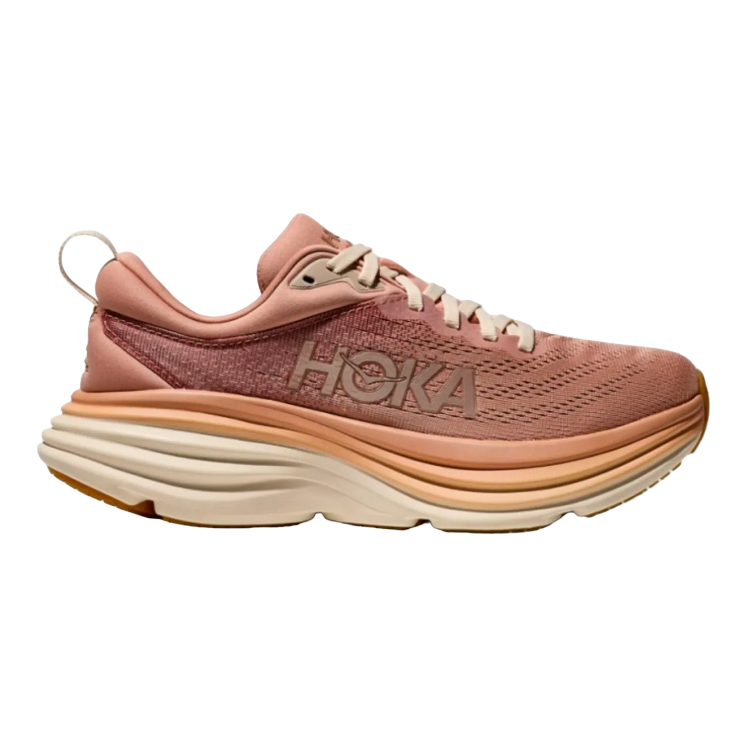 Hoka One One Bondi 8 Sand-Stone/Cream for Women 1127952-SNC