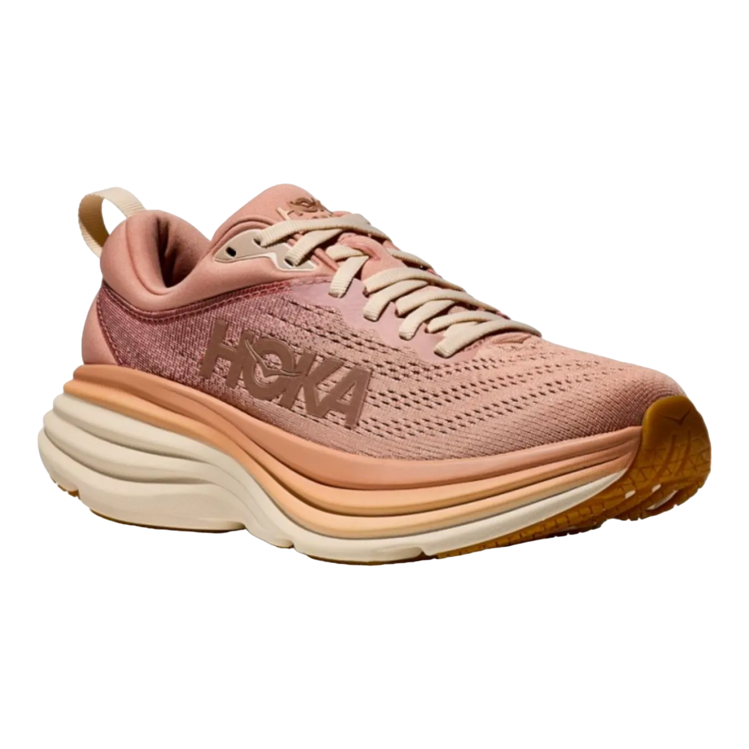 Hoka One One Bondi 8 Sand-Stone/Cream for Women 1127952-SNC