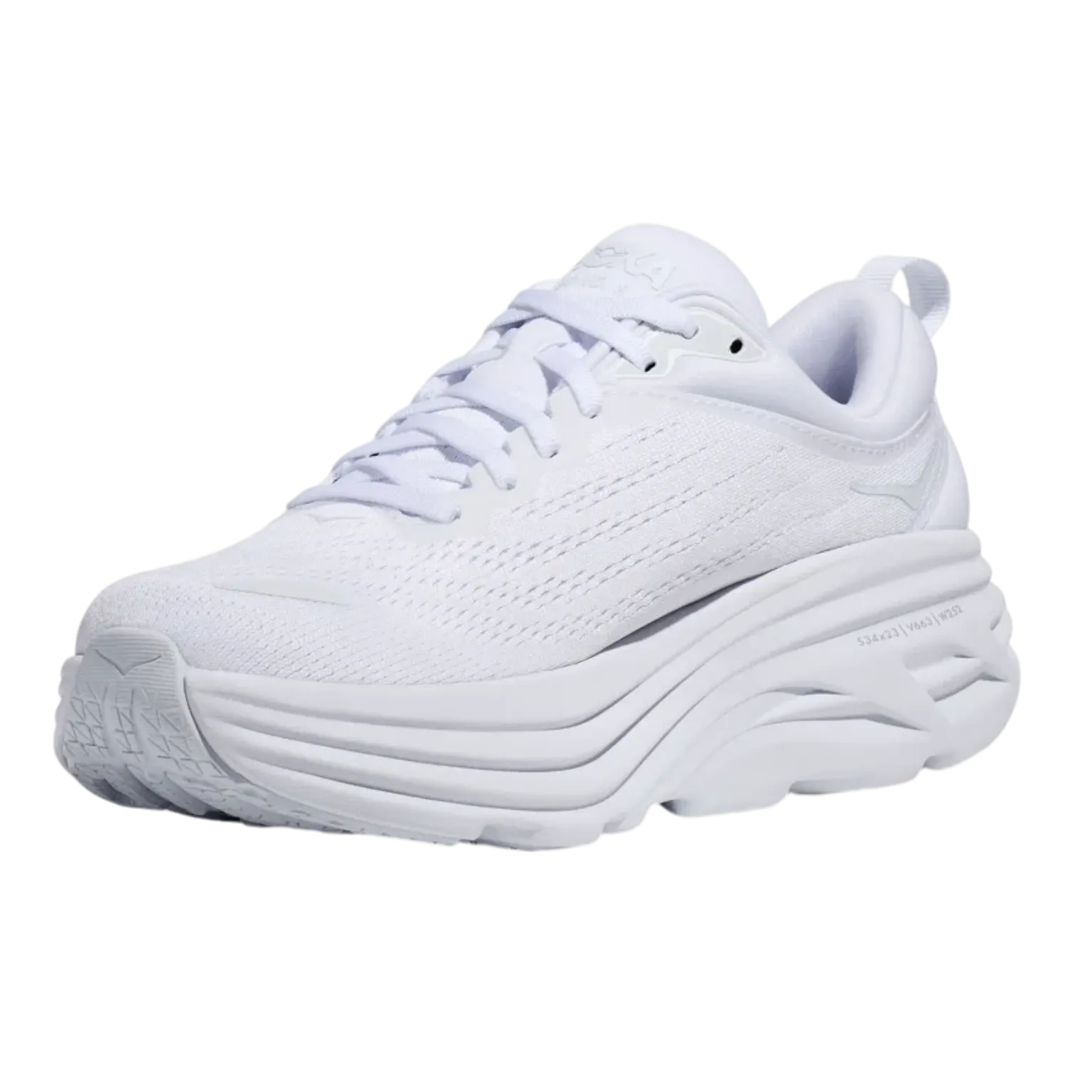 Hoka One One Bondi 8 White for Women 1127952-WWH