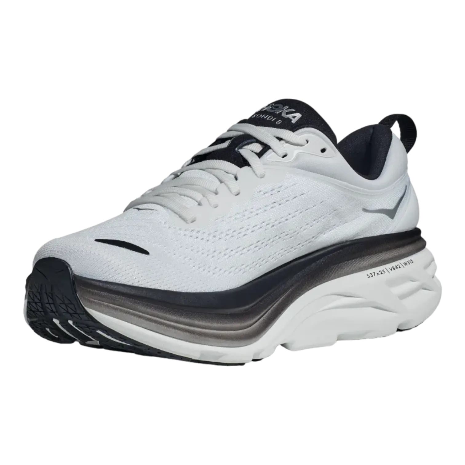 Hoka One One Bondi 8 White/Black 1123202-WBLC