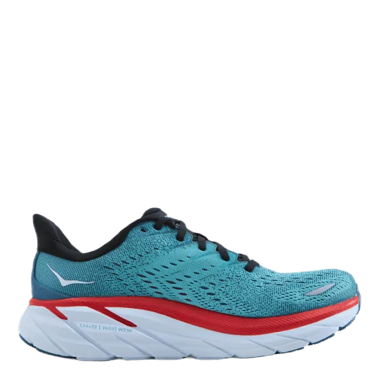 Hoka One One M Clifton 8 Wide Real Teal / Aquarelle