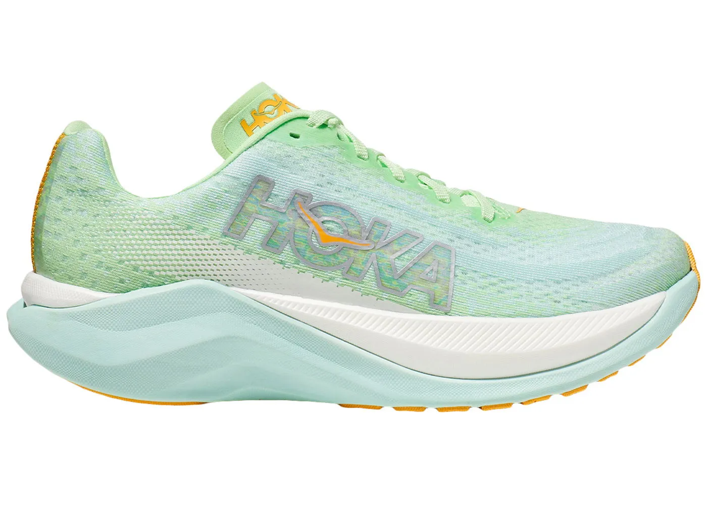 Hoka One One Mach X Lime Glow Sunlit