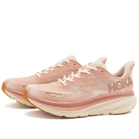 Hoka One One Women's Clifton 9 Sneakers in Sandstone/Cream, Size UK 3.5 | END. Clothing