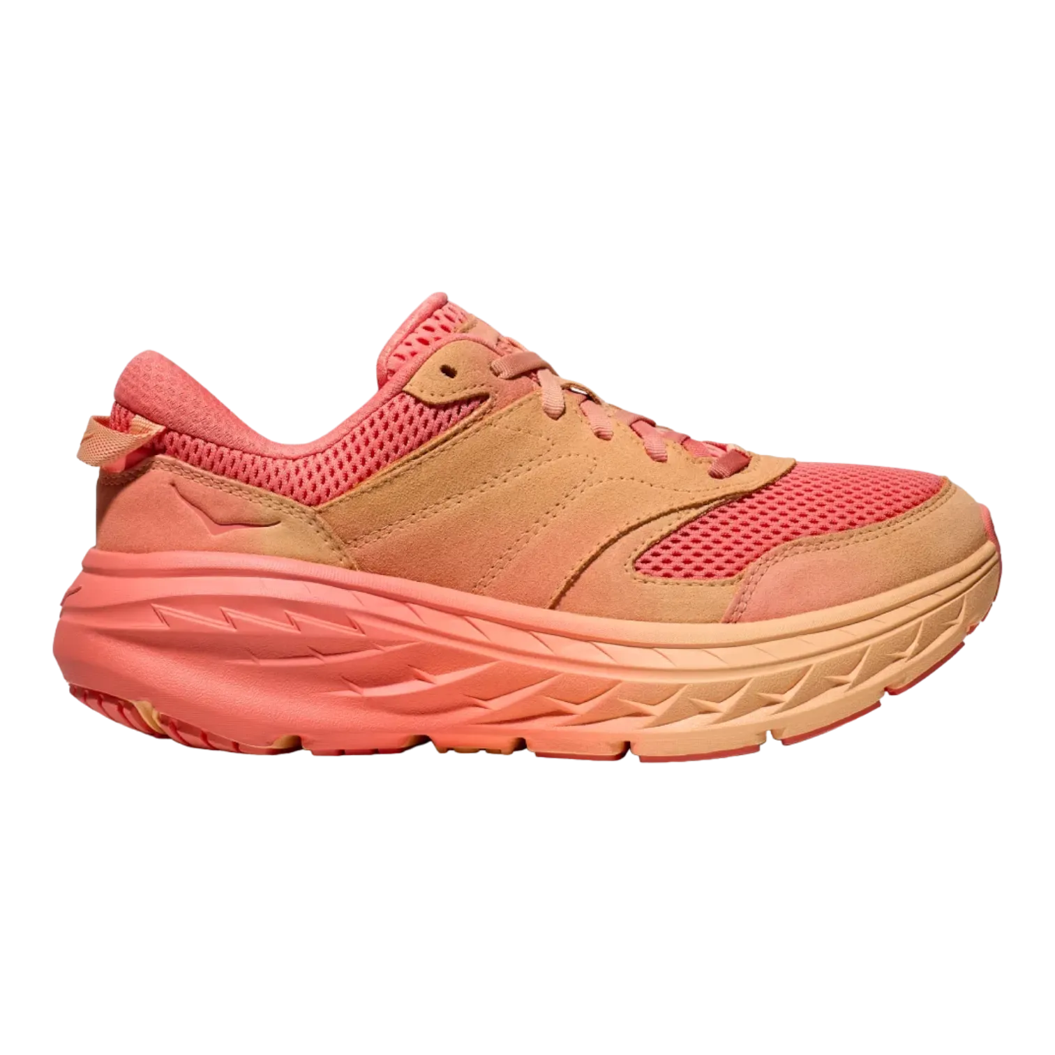 Hoka One Vibrant Bloom Bondi L BP 2 Cantaloupe/Electric-Coral for Women 1165690-CPLC