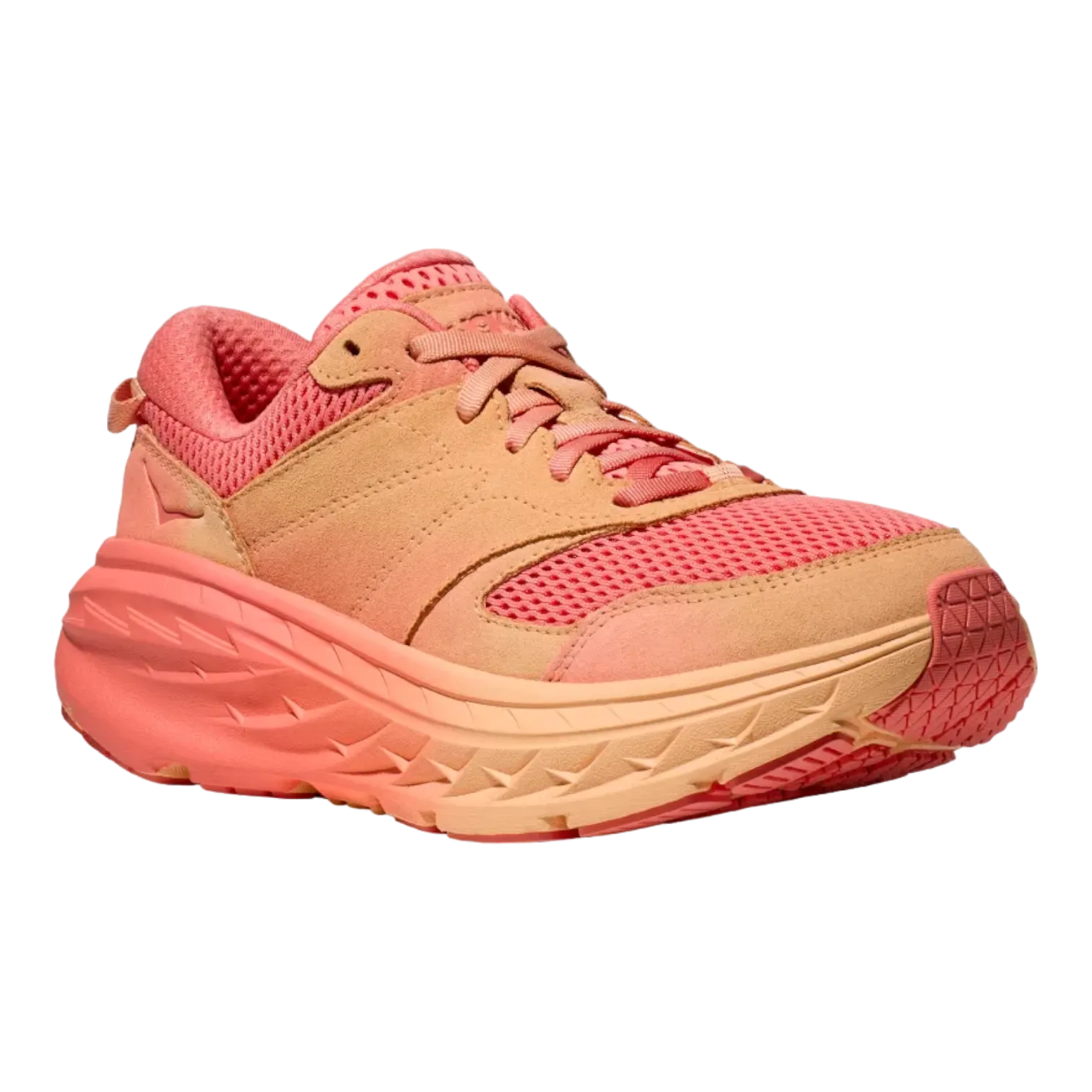 Hoka One Vibrant Bloom Bondi L BP 2 Cantaloupe/Electric-Coral for Women 1165690-CPLC