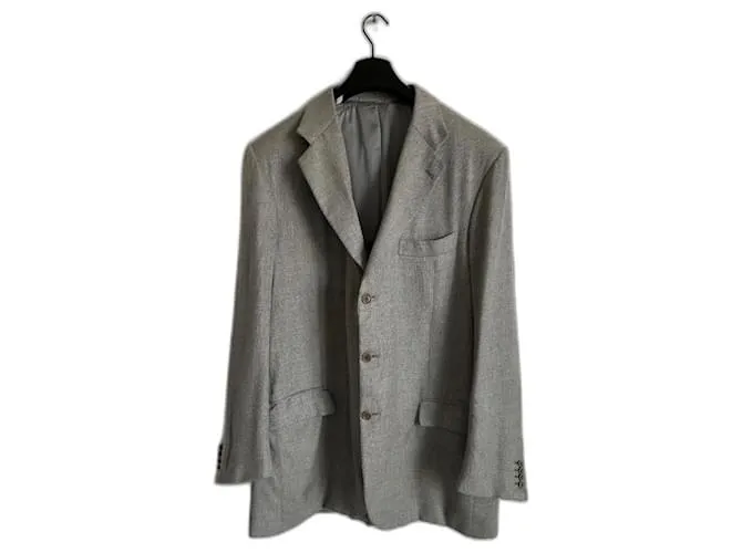 Kiton Blazers Chaquetas Gris 