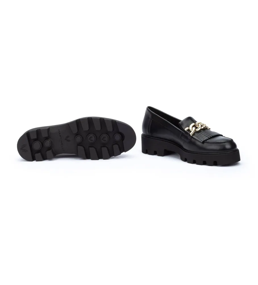 Mocasines de Piel Hermosilla negro