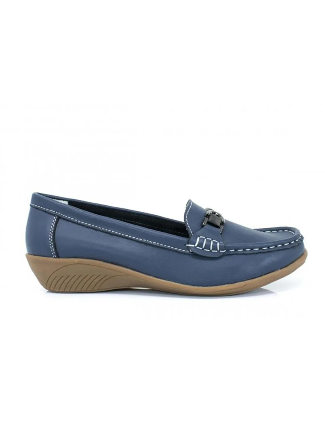 MOCASINES MUJER VICMART 508 AZUL MARINO