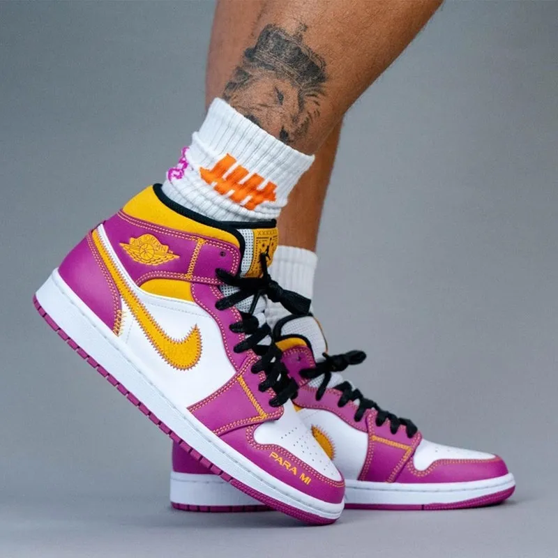 N370O NIKE AIR JORDAN 1 DIA DE MUERTOS ROSA AMARILLO