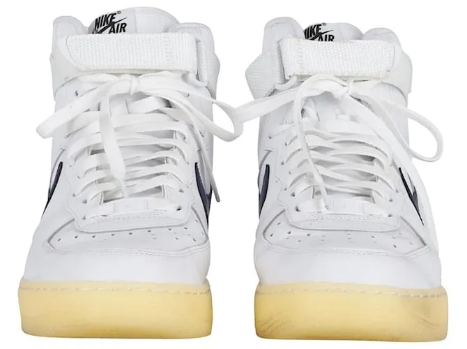 Nike Air Force 1 Alto por ti en cuero blanco - 44 