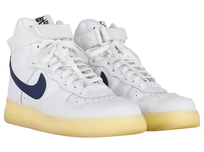 Nike Air Force 1 Alto por ti en cuero blanco - 44 