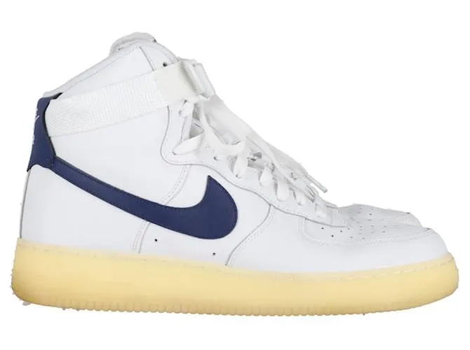 Nike Air Force 1 Alto por ti en cuero blanco - 44 