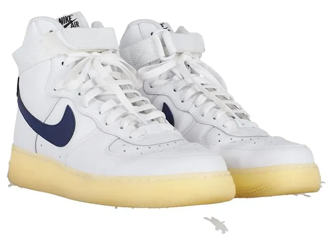 Nike Air Force 1 Alto por ti en cuero blanco - 44 