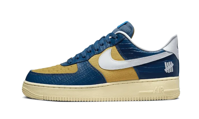 Nike Air Force 1 Low SP Undefeated 5 On It Blue Yellow Croc