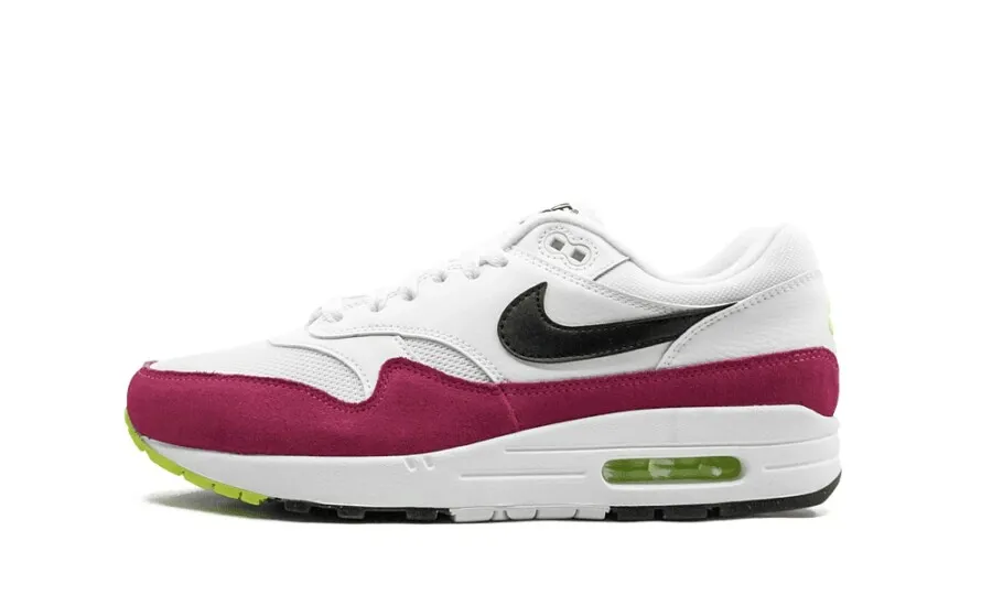 Nike Air Max 1 White Black Volt Rush Pink