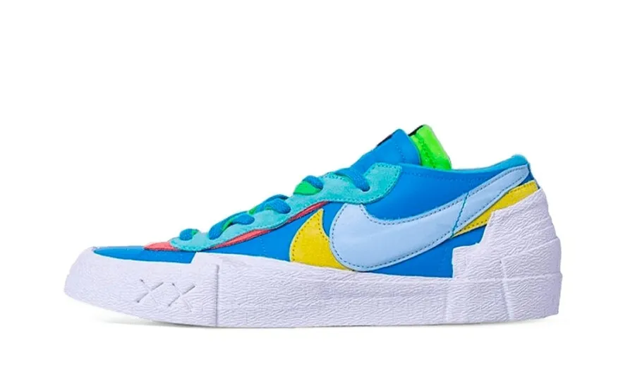 Nike Blazer Low x sacai x Kaws Blue Yellow