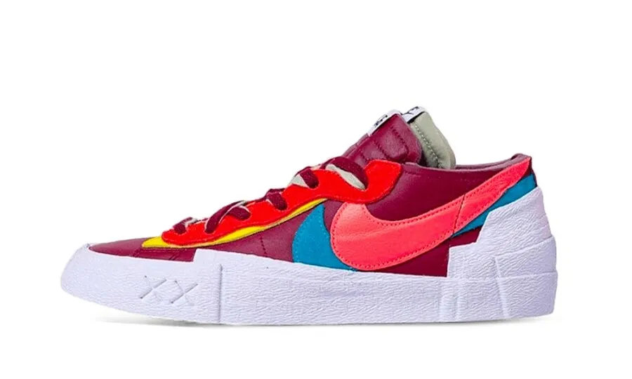 Nike Blazer Low x sacai x Kaws Red Blue