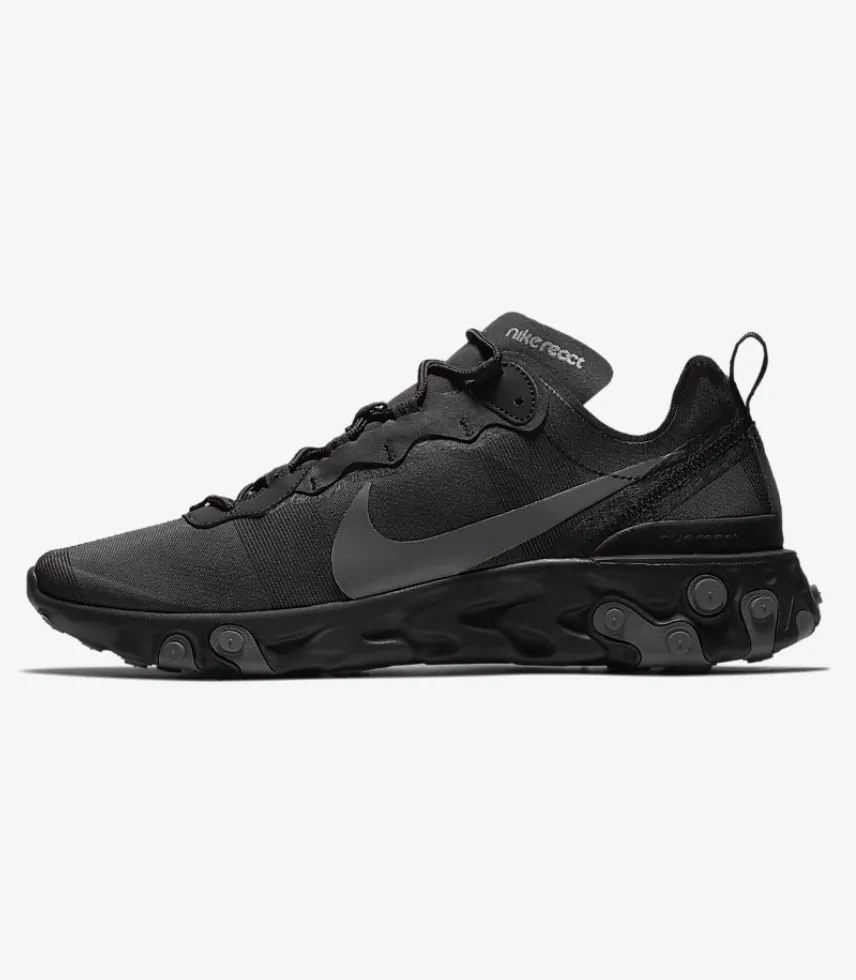 NIKE EPIC REACT ELEMENT NEGRAS SWOOSH NEGRO