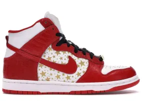 Nike SB Dunk High Pro "Supreme Red Stars"