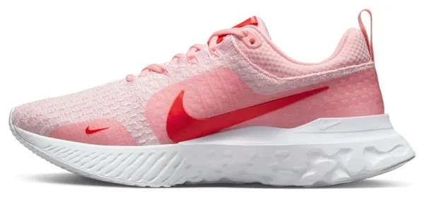 Nike Zapatillas Nike React Infinity Run Flyknit 3 Rosa, Mujer