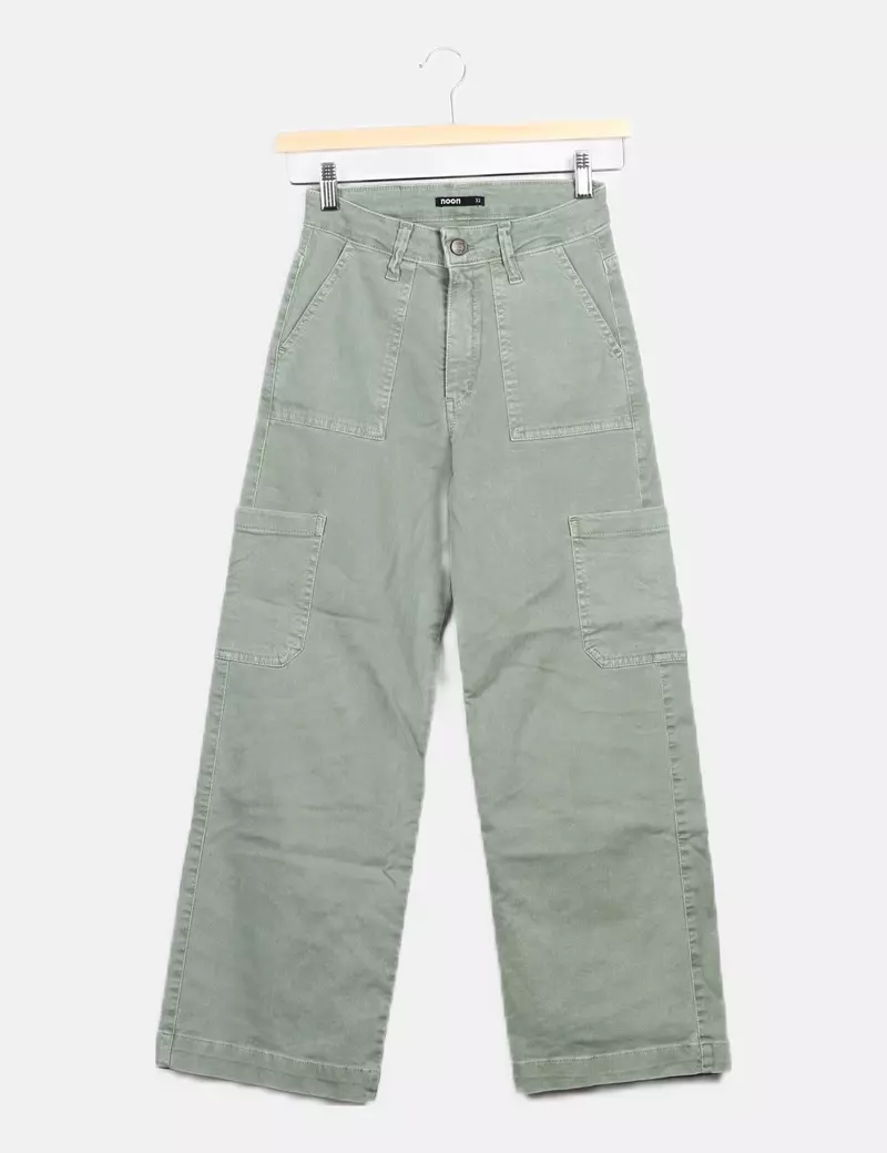 Noon Denim cargo verde