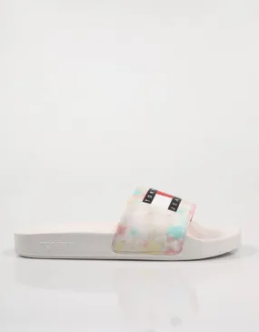  nu pieds TOMMY HILFIGER Tommy Jeans Flag Pool Slide en Multicolore 78629