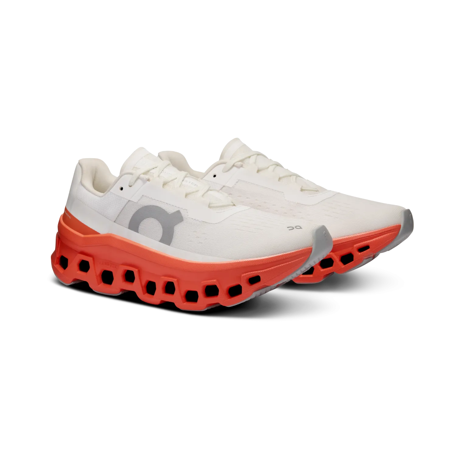 On Cloudmonster White/Flame for Women 61.97724