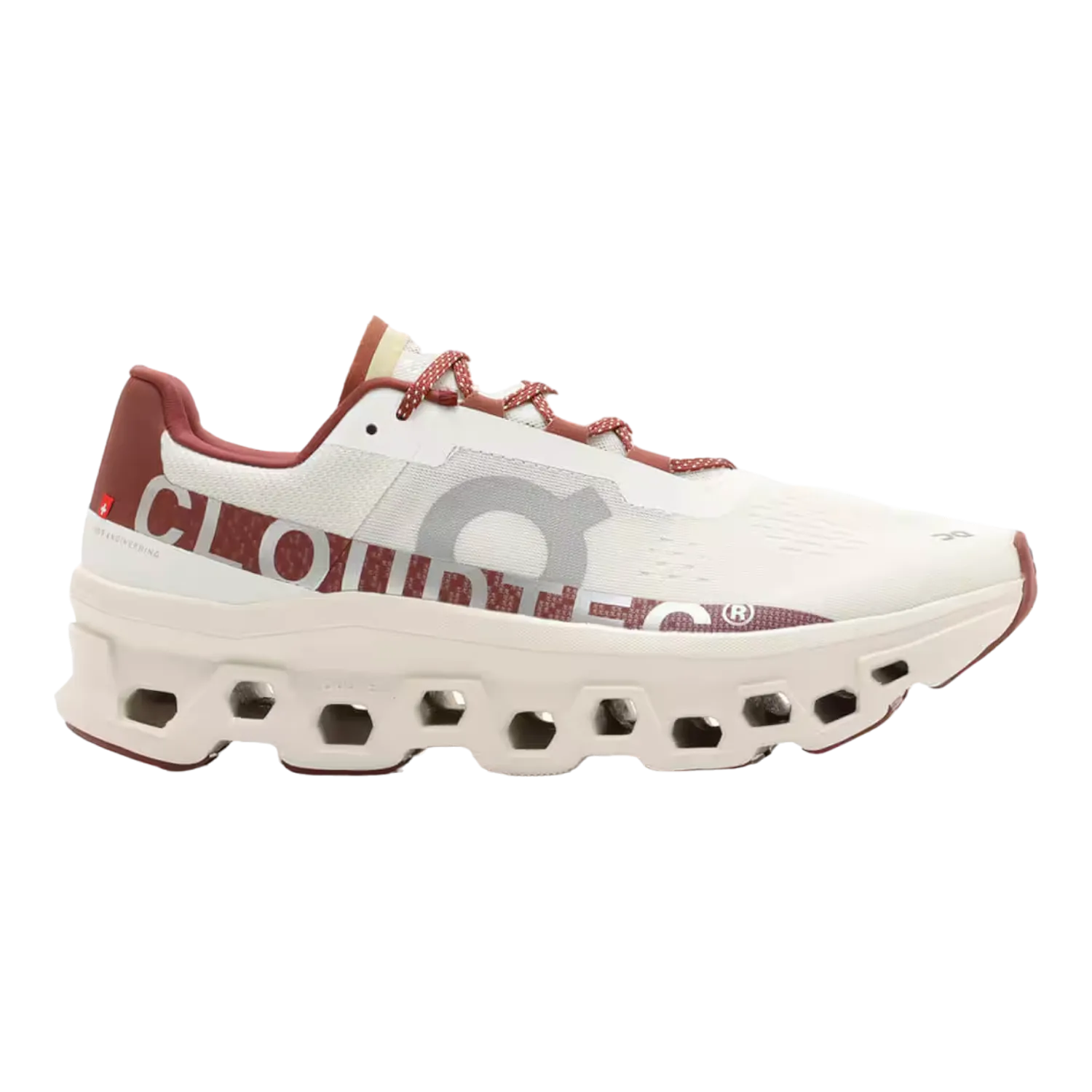 On Shoes Cloudmonster Ivory/Ruby for Women 3WE10502508