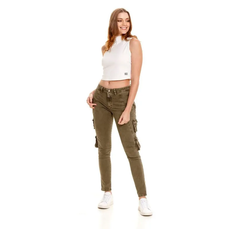 Pantalon Cargo Para Mujer Girbaud