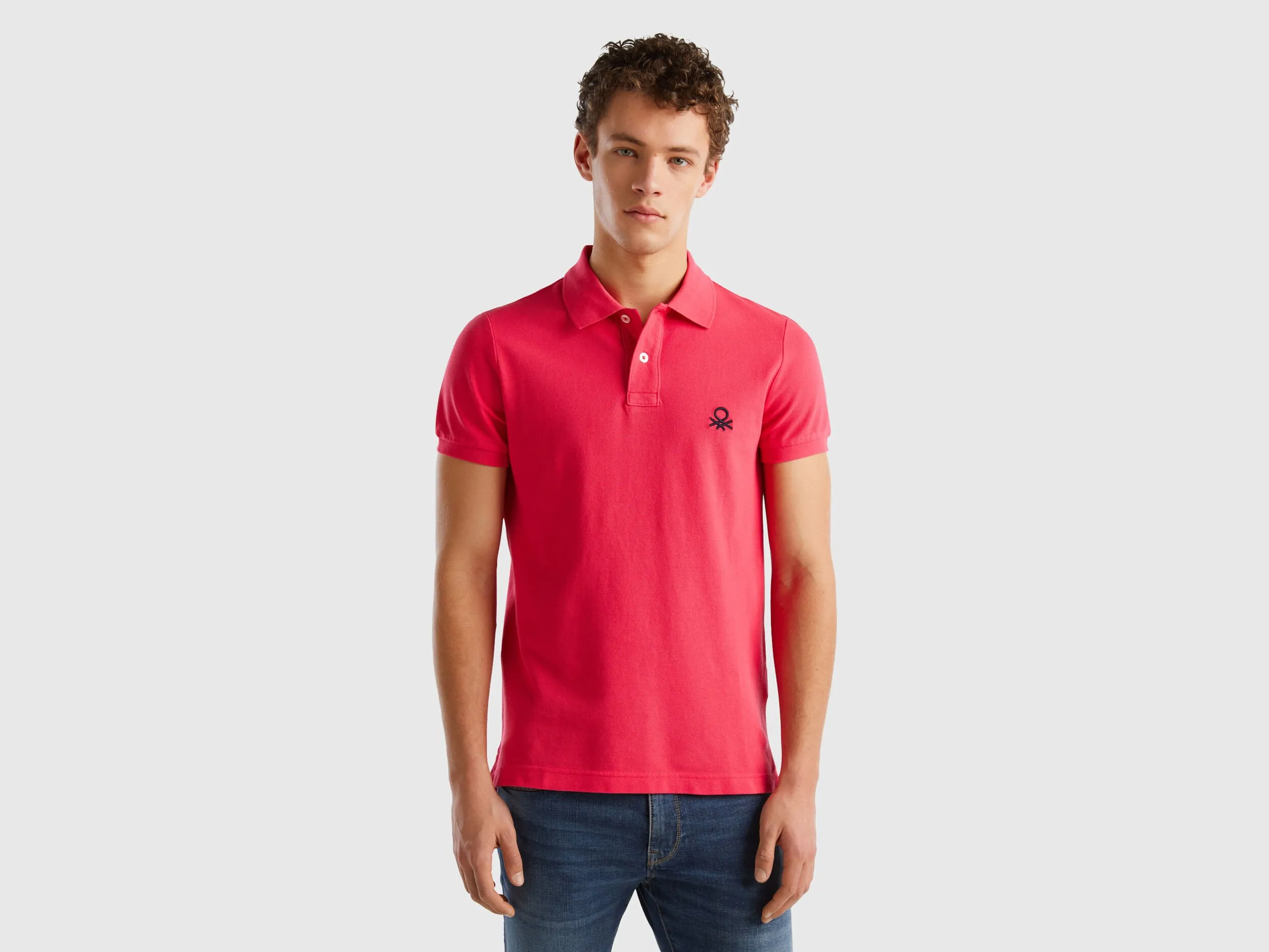 Polo fucsia slim fit