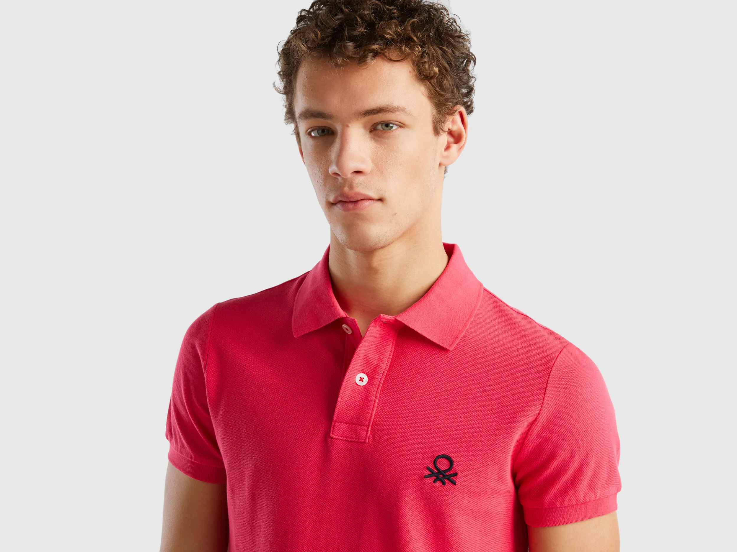 Polo fucsia slim fit